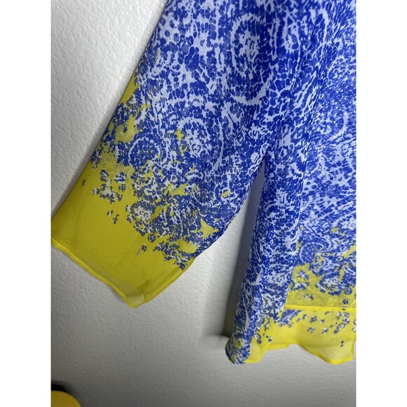 Soft Surroundings Blouse Womens Large Boho Beaded Sheer Top Embellished Tunic - Picture 6 of 7